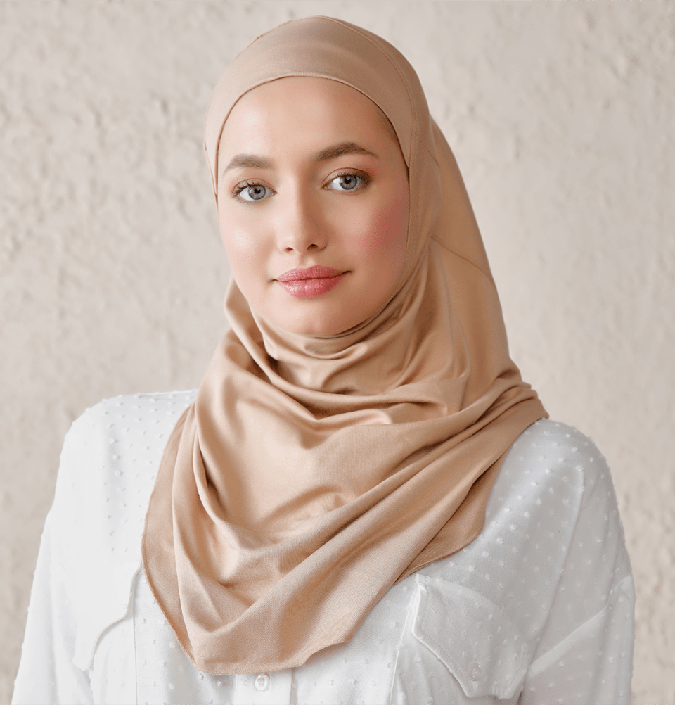 Modefa Instant Hijabs Beige Modefa One Piece Instant Practical Hijab – Beige