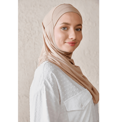 Modefa Instant Hijabs Beige Modefa One Piece Instant Practical Hijab – Beige