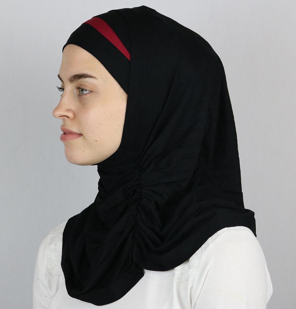 Practical Instant Jersey Hijab B0008 Black