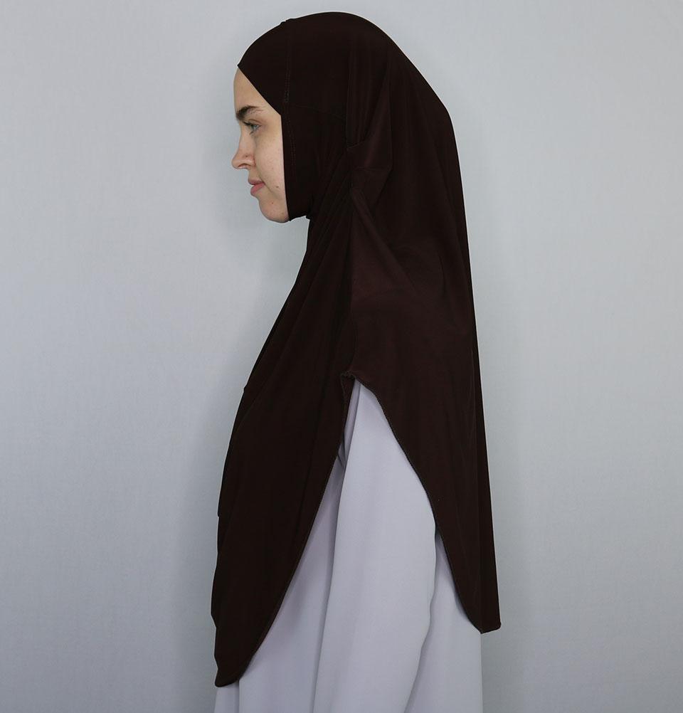 Modefa Instant Hijabs Brown Modefa Long One Piece Instant Practical Hijab – Brown
