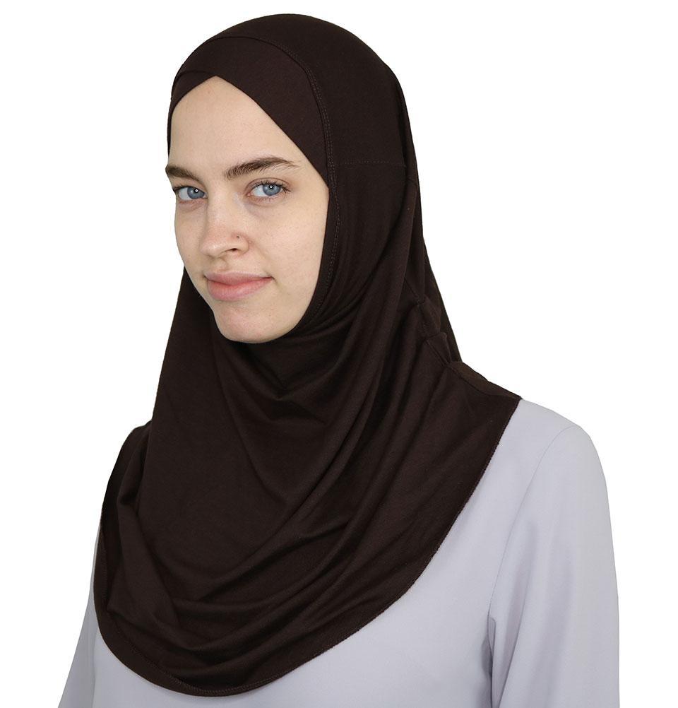 Modefa One Piece Instant Practical Hijab – Brown