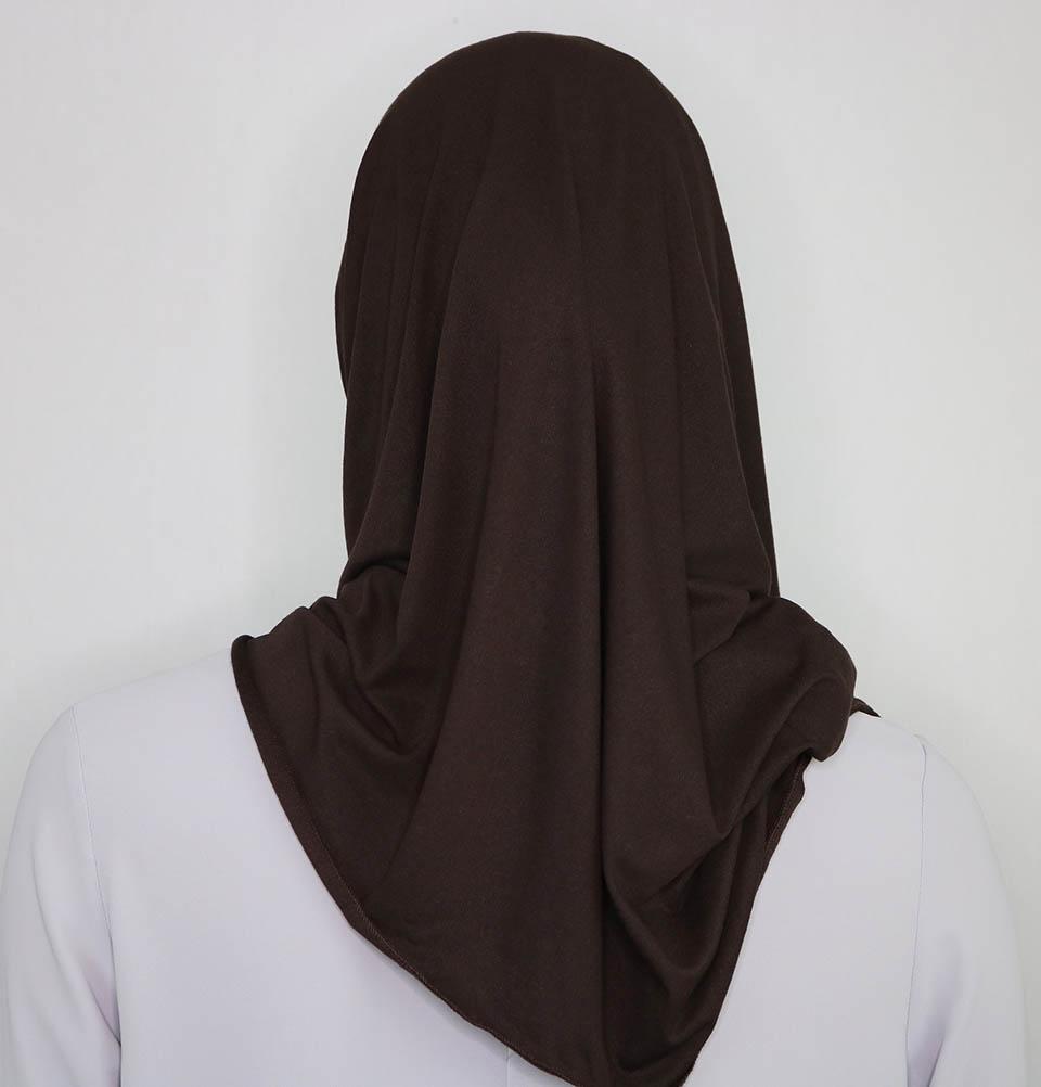 Practical Instant Jersey Wrap Hijab BT1 Brown