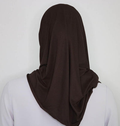 Practical Instant Jersey Wrap Hijab BT1 Brown