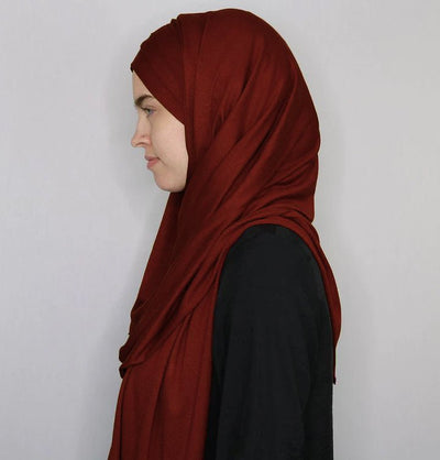 Modefa Instant Hijabs Burnt Orange Modefa Instant Criss-Cross Jersey Hijab Shawl – Burnt Orange
