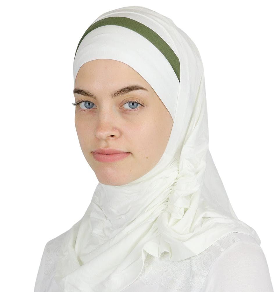 Practical Instant Jersey Hijab B0008 Creme