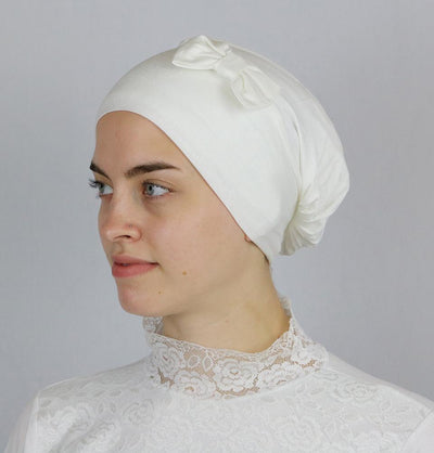 Instant Jersey Turban Hijab B0005 Creme