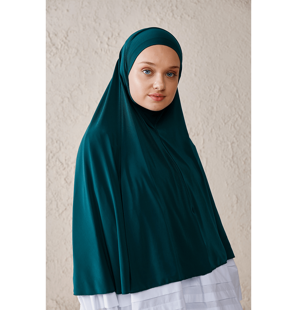 Modefa Instant Hijabs Emerald Green One Piece Instant Long Khimar Hijab - Emerald Green