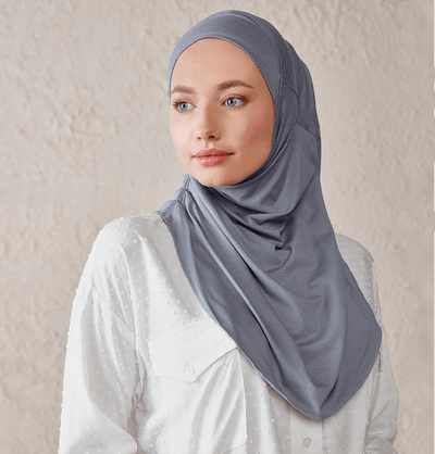 Modefa Instant Hijabs Gray Modefa One Piece Instant Practical Hijab – Gray