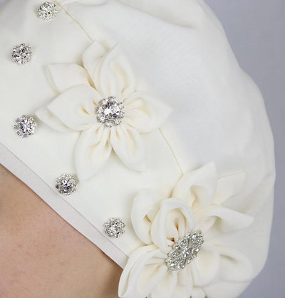 Modefa Instant Hijabs Ivory Instant Chiffon Turban Hijab HT0008 Ivory