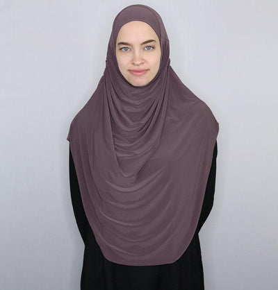 Modefa Instant Hijabs Lilac Modefa Long One Piece Instant Practical Hijab – Lilac