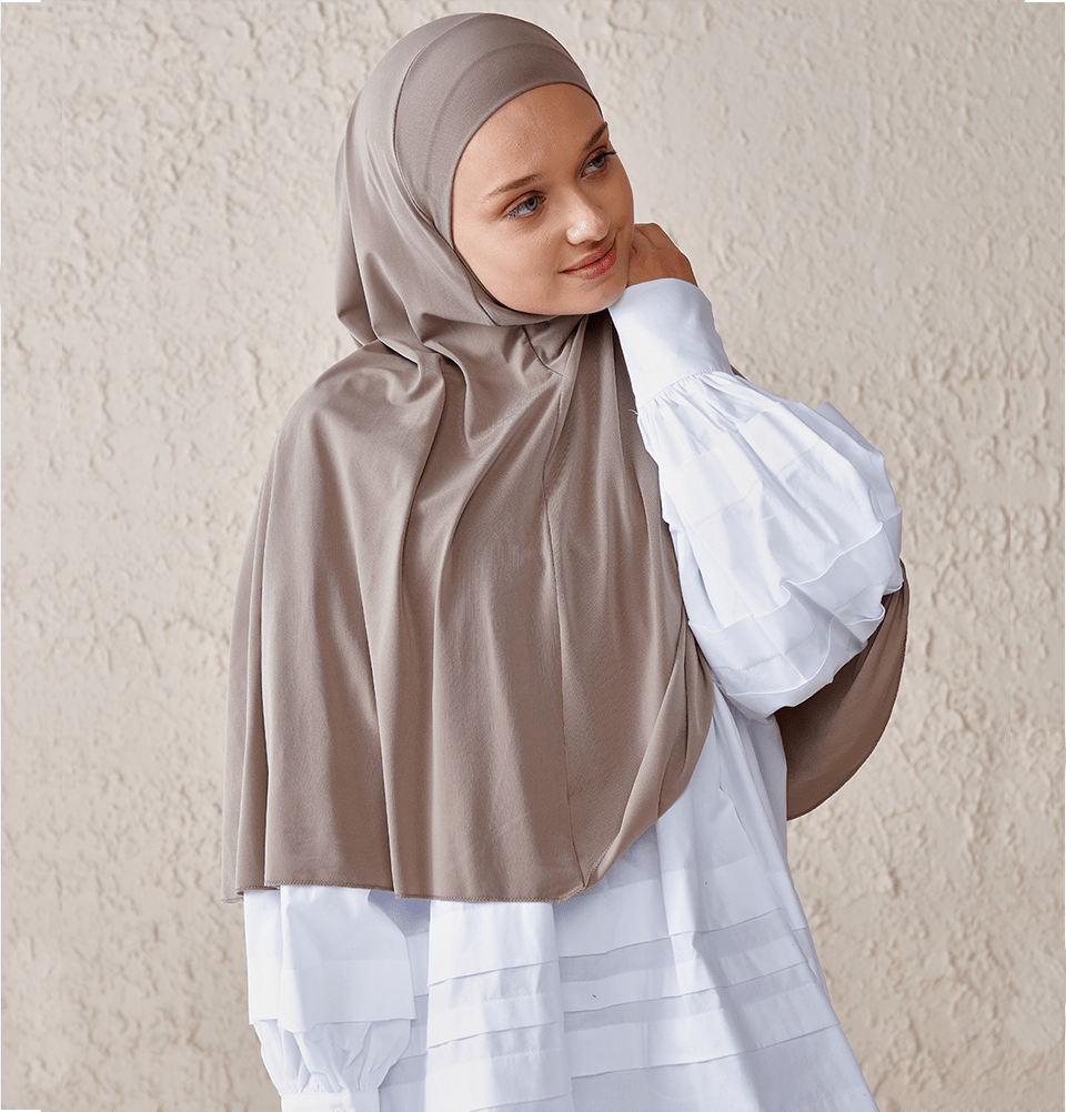 Al Ameera Muslim Hijab Pure Cotton One piece Hood & Hijab Tube Under scarf Cap e Al Ameera Muslim Hijab Pure Cotton One piece Hood & Hijab Tube Under scarf Cap e