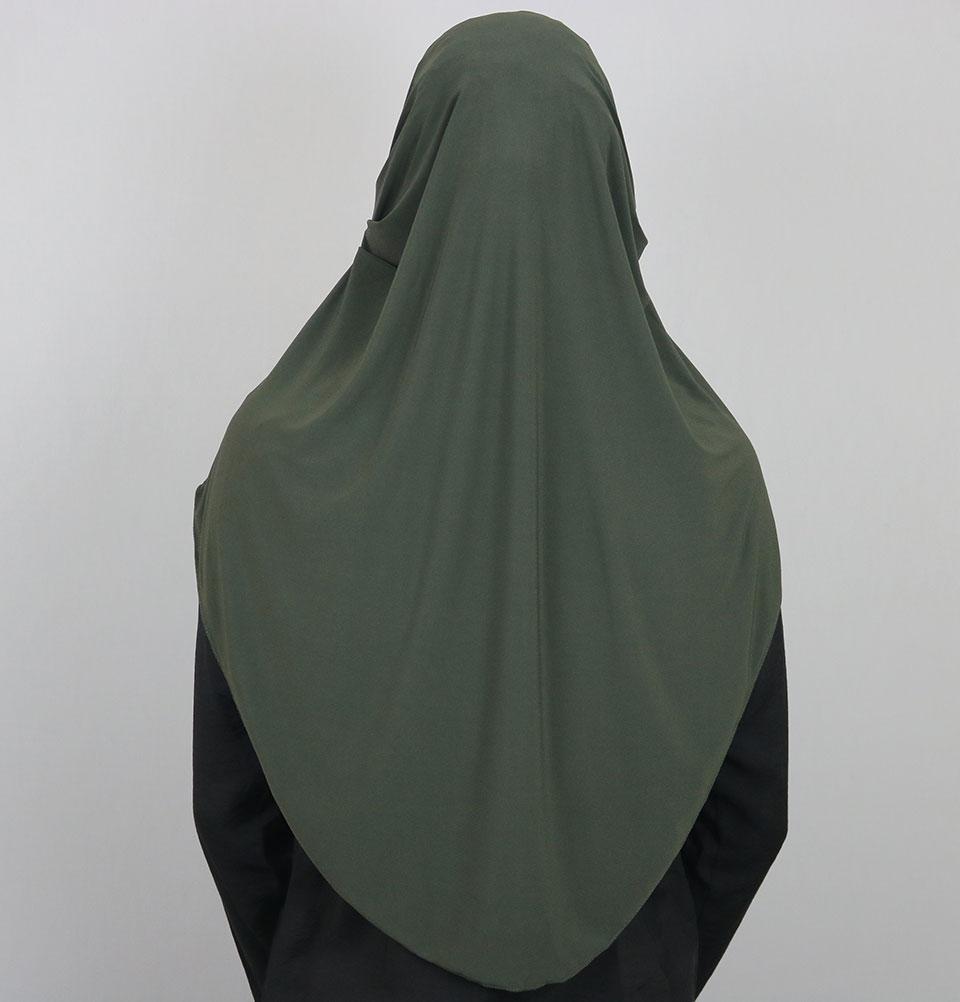 Modefa Instant Hijabs Olive Green Modefa Long One Piece Instant Practical Hijab – Olive Green