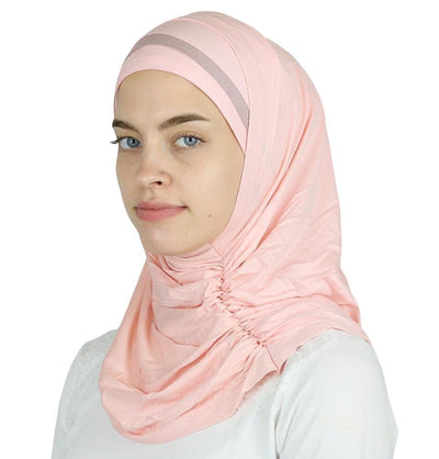 Practical Instant Jersey Hijab B0008 Pink