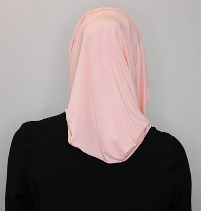 Modefa Instant Hijabs Pink Practical Instant Jersey Wrap Hijab BT1 Pink