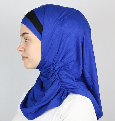 Practical Instant Jersey Hijab B0008 Royal Blue