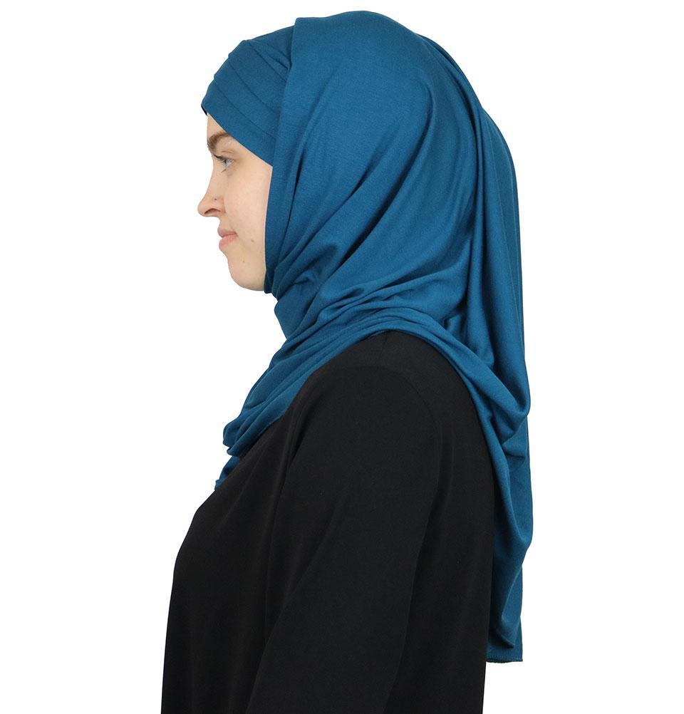 Modefa Instant Criss-Cross Jersey Hijab Shawl – Teal