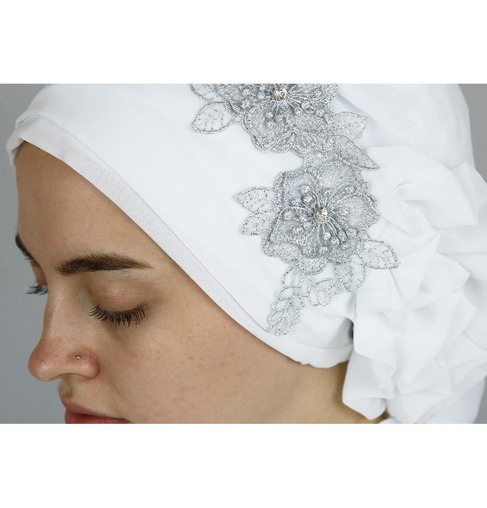 Instant Chiffon Turban Hijab HT0006 White