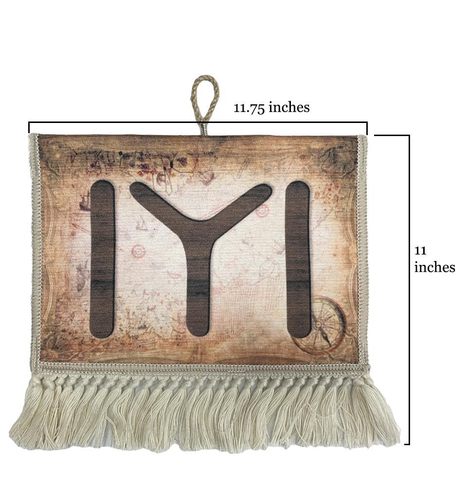 Ertugrul Kayi Tribe IYI Wall Flag 11.75x11in
