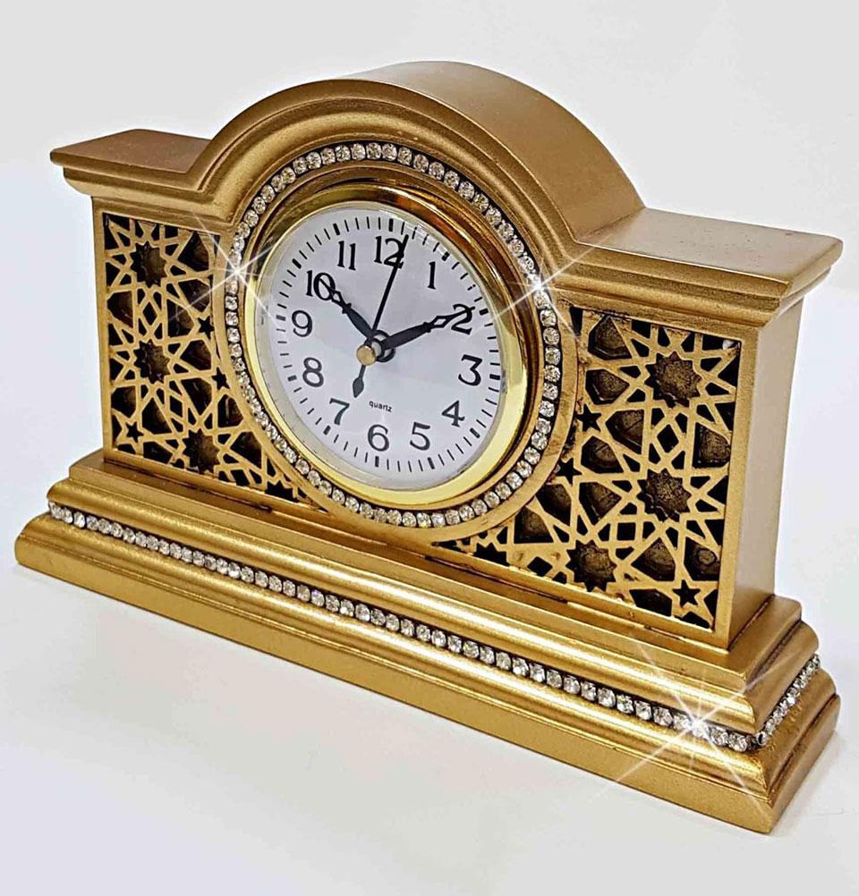 Islamic Table Decor Selcuk Clock - Gold