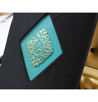 Handmade Wooden Luxury Quran Display Box with Quran - Black