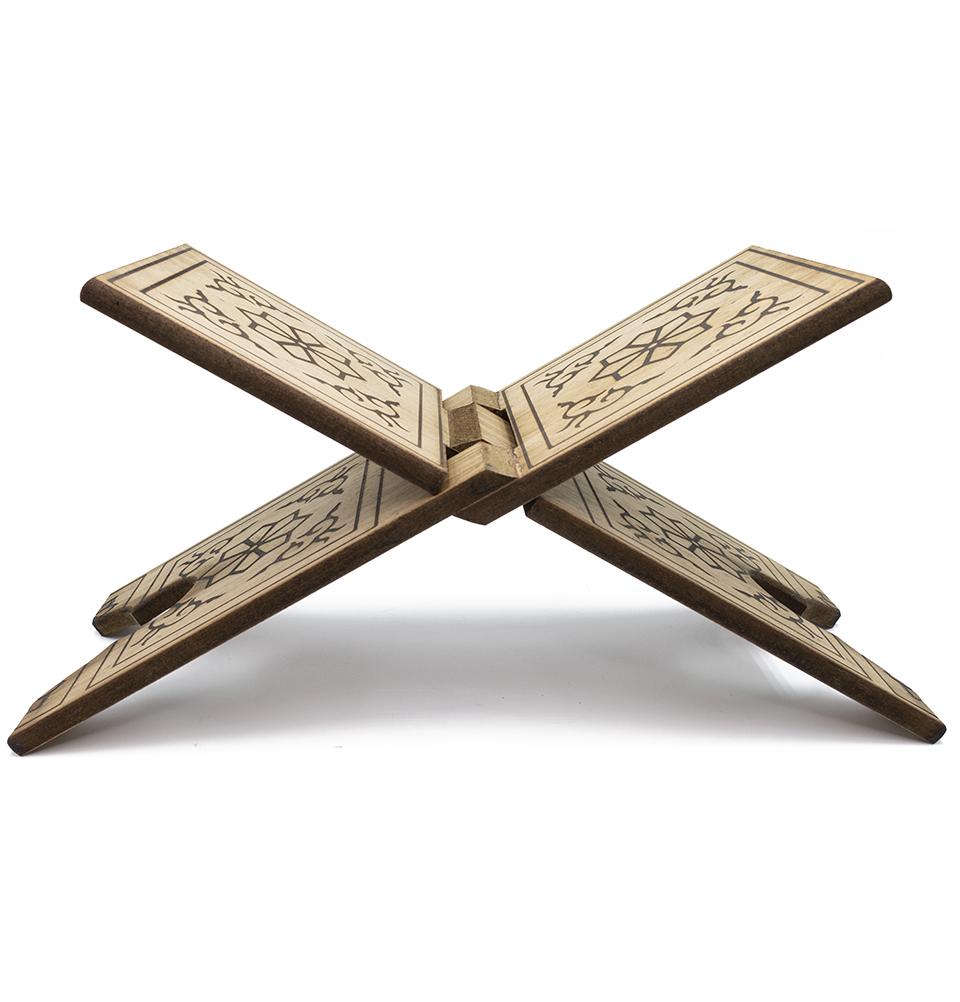 Modefa Islamic Decor Islamic Carved Wooden Quran Stand Rahle - Large