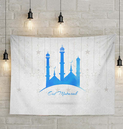 Modefa Islamic Decor Islamic Holiday Decor | Eid Mubarak Tapestry 51x59in