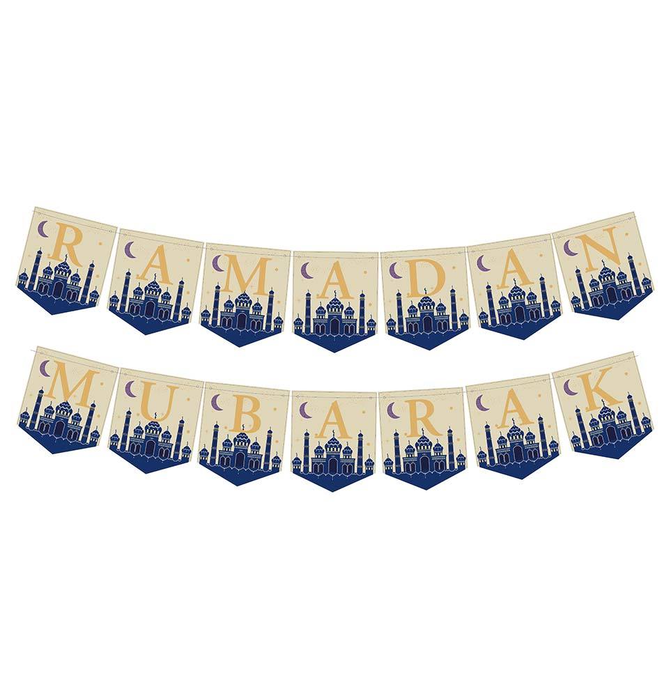 Modefa Islamic Decor Islamic Holiday Decor | Ramadan Mubarak Banner