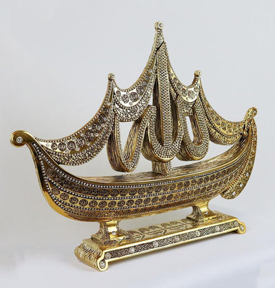 Modefa Islamic Decor Islamic Table Decor 99 Names of Allah Sailboat Gold