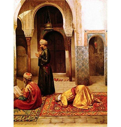 Modefa Islamic Decor Ottoman Men Praying Canvas 40 x 55cm A12102 - Modefa 