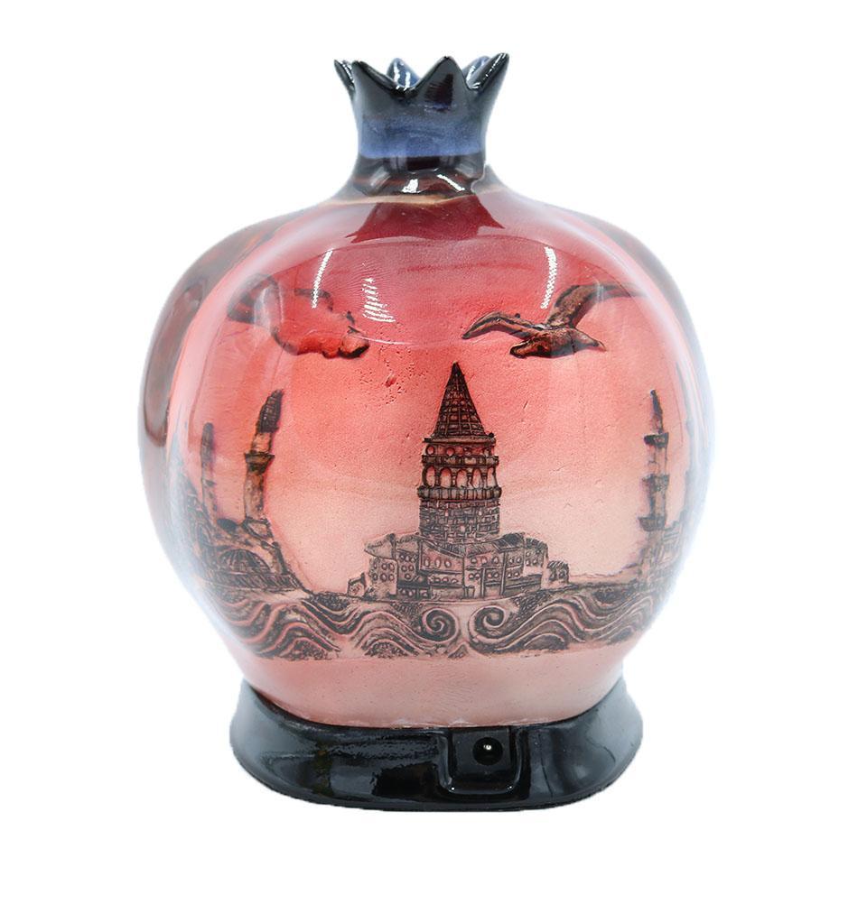 Pomegranate Istanbul Table Lamp - Red