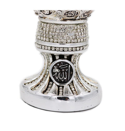 Islamic Table Decor 99 Names of Allah Tulip Egg Silver