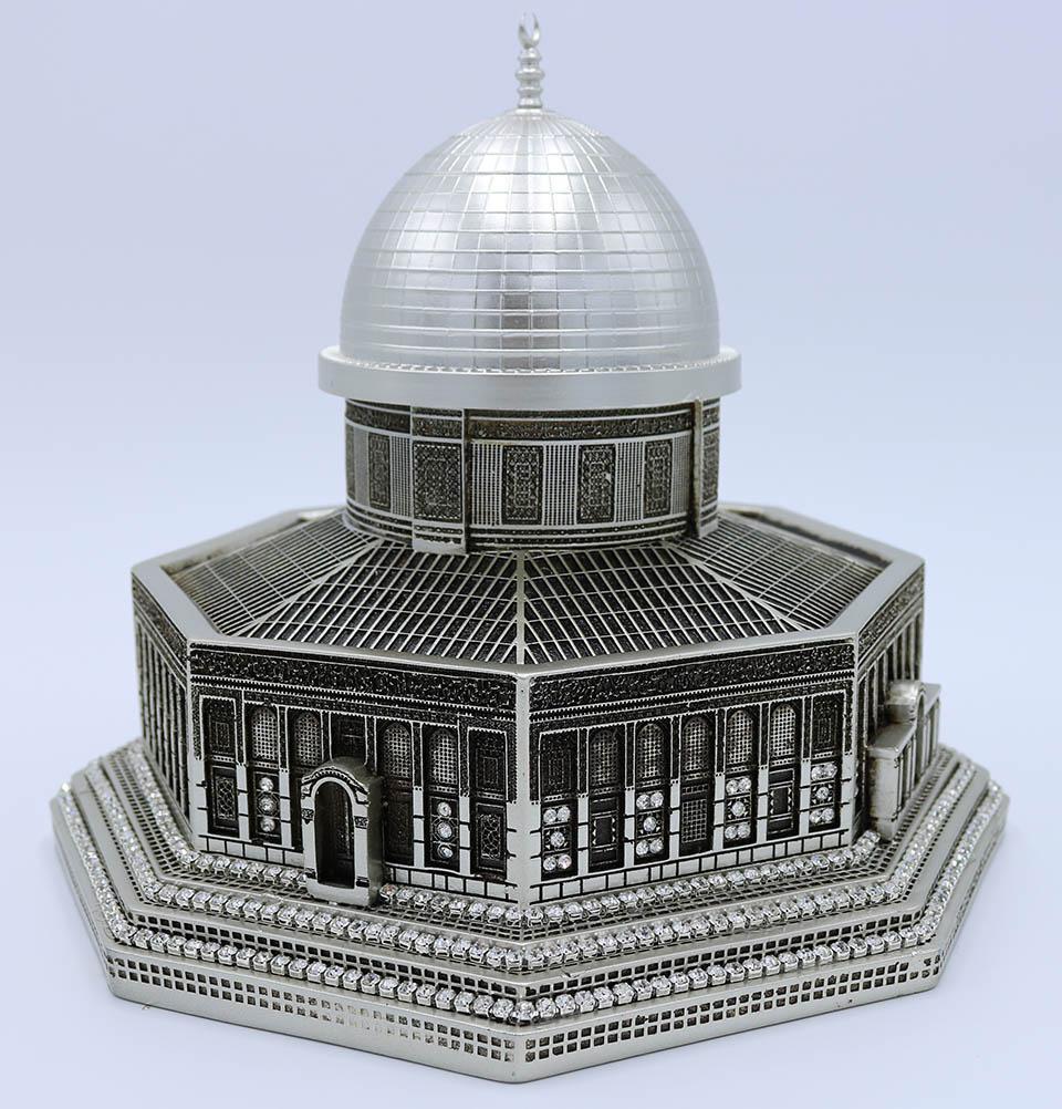 Modefa Islamic Decor Silver Islamic Table Decor Al Aqsa Dome of the Rock Replica - Silver