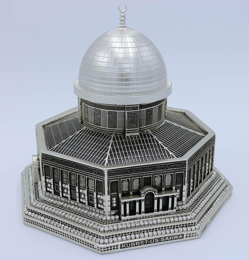 Modefa Islamic Decor Silver Islamic Table Decor Al Aqsa Dome of the Rock Replica - Silver