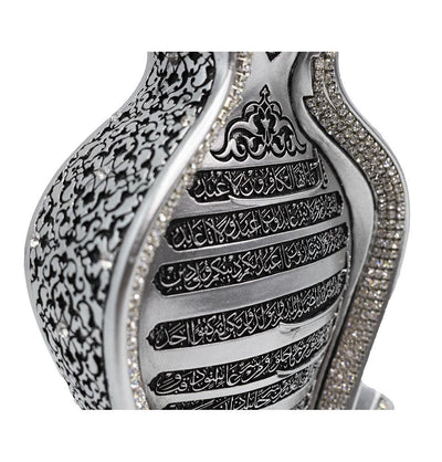 Modefa Islamic Decor Silver Islamic Table Decor The 4 Quls #3475 Silver