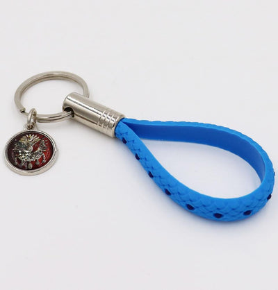 Ottoman Emblem Loop Keychain Blue