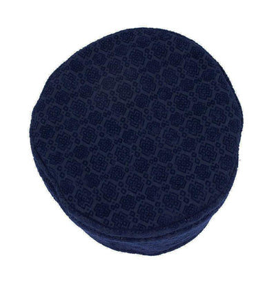 Islamic Men's Kufi Hat- Geometric Blue