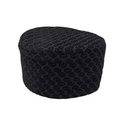 Islamic Men's Kufi Hat- Geometric Black