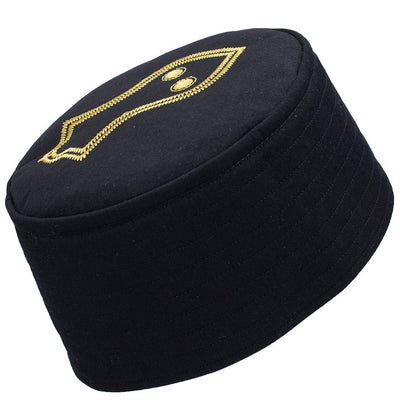 Modefa Kufi Men's Islamic Structured Kufi Hat | Prophet Muhammad’s (SAW) Sandal - Black