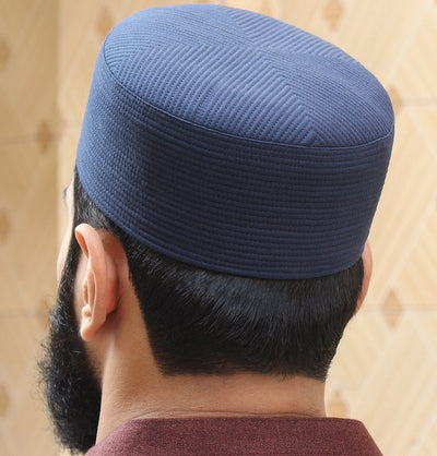 Modefa Kufi Men's Premium Islamic Turban Kufi - Navy Blue