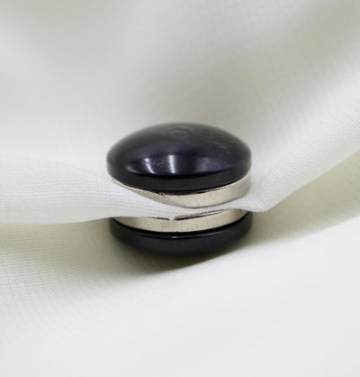 Modefa Magnetic pins Black Brushed Gloss Magnetic Hijab 'Pin' - Black