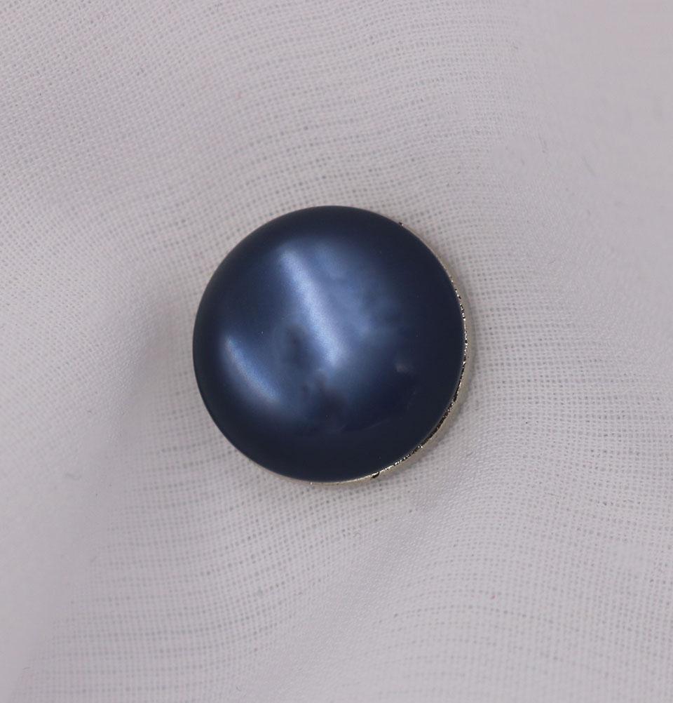 Solid Glossy Magnetic Hijab Pin - Blue