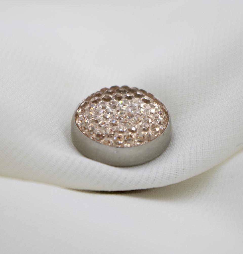 Bejeweled Magnetic Hijab 'Pin' - Blush