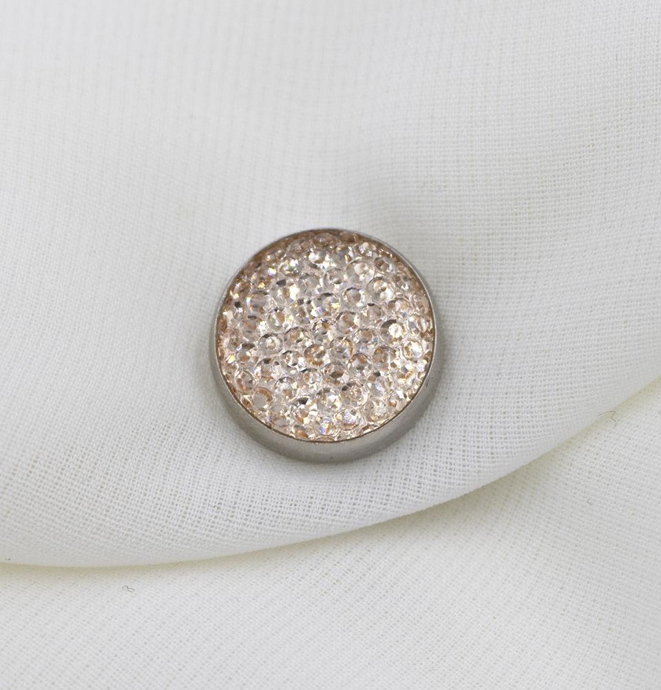 Bejeweled Magnetic Hijab 'Pin' - Blush