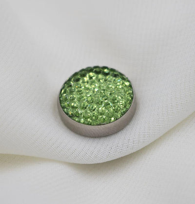 Modefa Magnetic pins Bright Green Bejeweled Magnetic Hijab 'Pin' - Bright Green