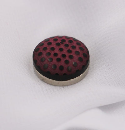 Magnetic Hijab Pin Polka Dot Dark Pink