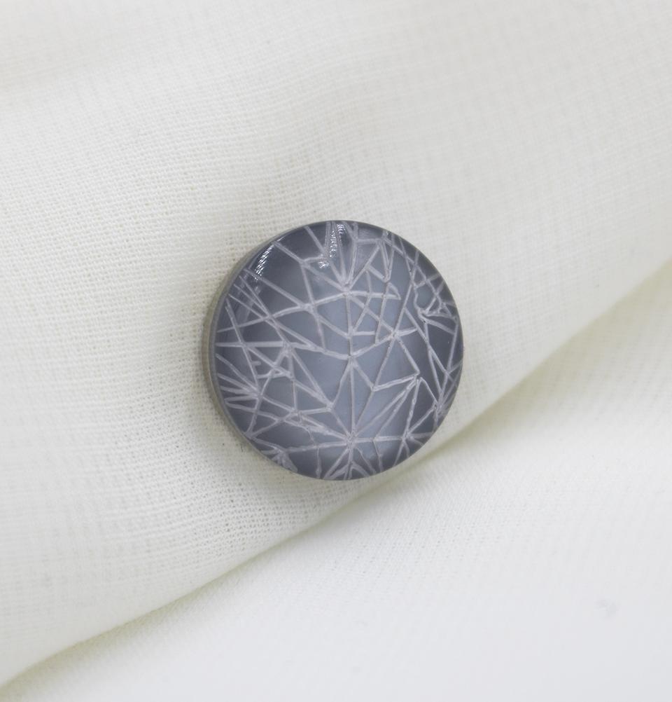 Modefa Magnetic pins Grey Star Crossed Magnetic Hijab 'Pin' - Grey