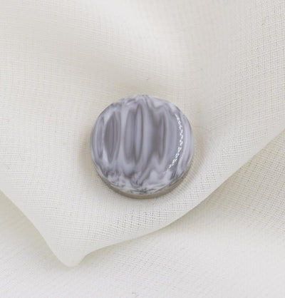Marbled Magnetic Hijab 'Pin' - Grey/White