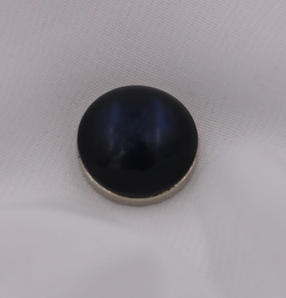 Solid Glossy Magnetic Hijab Pin - Navy Blue