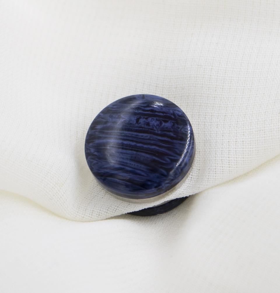 Marbled Magnetic Hijab 'Pin' - Navy
