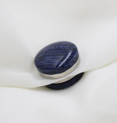 Modefa Magnetic pins Navy Marbled Magnetic Hijab 'Pin' - Navy